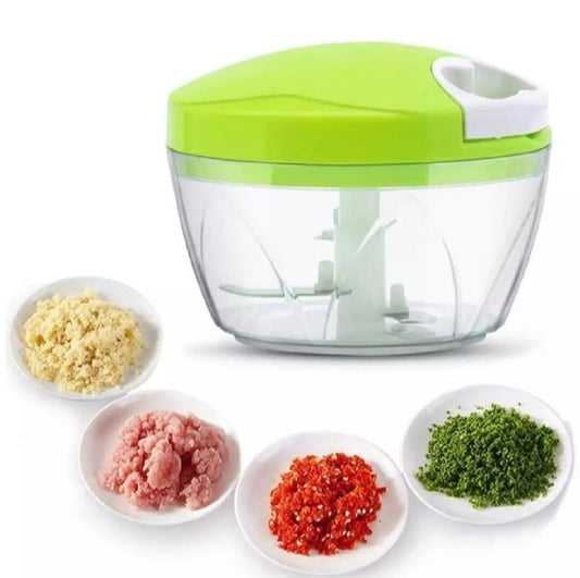 Manual Hand Pull Food Chopper – Large Capacity Vegetable & Meat Cutter