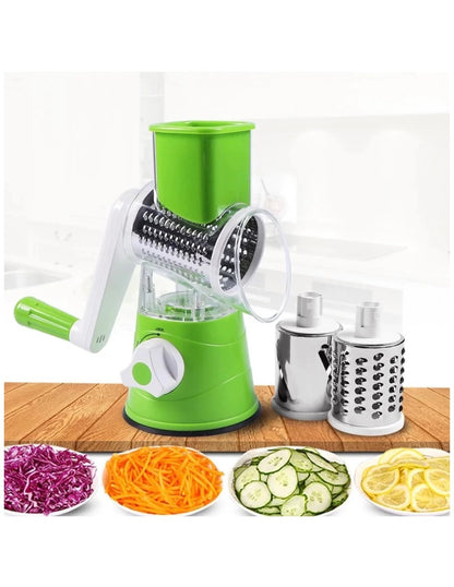 3-in-1 Rotary Vegetable Slicer & Grater