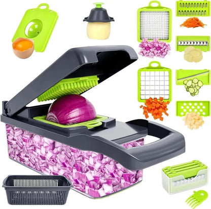 14-in-1 Multifunction Vegetable Chopper & Slicer