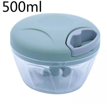Manual Hand Pull Food Chopper – Large Capacity Vegetable & Meat Cutter