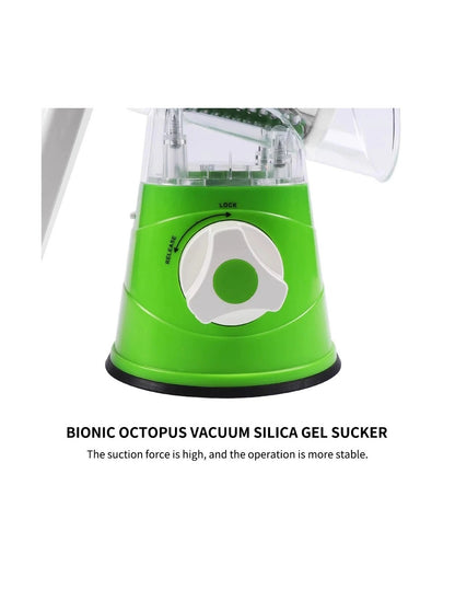 3-in-1 Rotary Vegetable Slicer & Grater