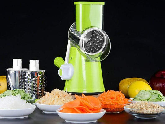 3-in-1 Rotary Vegetable Slicer & Grater