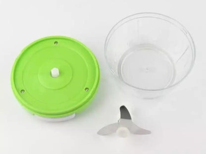 Manual Hand Pull Food Chopper – Large Capacity Vegetable & Meat Cutter