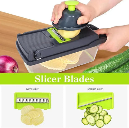 14-in-1 Multifunction Vegetable Chopper & Slicer